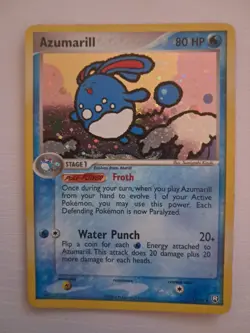 Pokemon Card Azumarill 1/109 EX Team Rocket Returns Holo Rare LP - Image 1