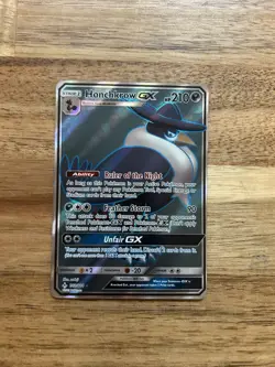 Pokemon Card Honchkrow GX 202/214 Unbroken Bonds Holo Full Art NM - Image 1