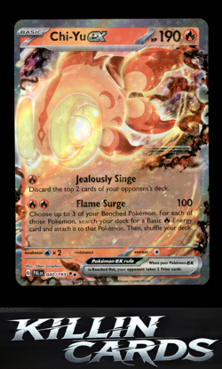 Chi-Yu ex - 040/193 040/193 Pokemon Double Rare SV02: Paldea Evolved Card NM - Image 1