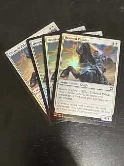 4x Devoted Paladin | FOIL | Forgotten Realms | MTG Magic Cards - Image 1