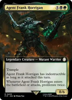 MTG Agent Frank Horrigan (Extended Art) [Fallout] Near Mint Magic - Image 1