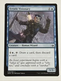 MTG War of the Spark Erratic Visionary 048/264 NM - Image 1