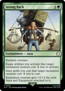 MTG Strong Back [Fallout] Near Mint Magic - Image 1