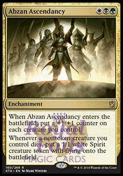 Abzan Ascendancy 2x FOIL MTG KTK Khans of Tarkir Rare MINT white black green - Image 1