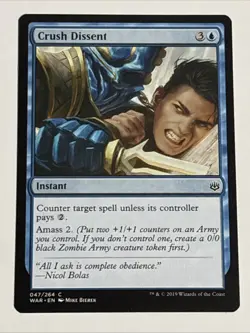 MTG War of the Spark Crush Dissent 047/264 NM - Image 1