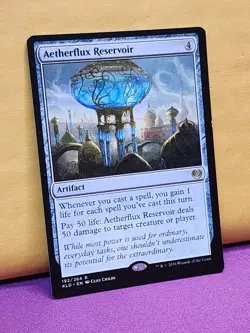 1x Aetherflux Reservoir, LP (see photos), KLD, Magic: the Gathering, MtG - Image 3