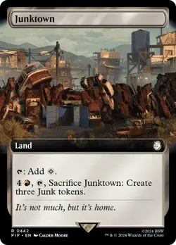 MTG Junktown (Extended Art) [Fallout] Near Mint Magic - Image 1