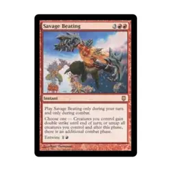 WOTC MtG Darksteel Savage Beating (R) NM - Image 1