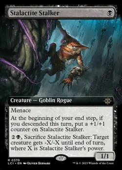 2x Stalactite Stalker - Extended Art LCI LP MTG - Image 1