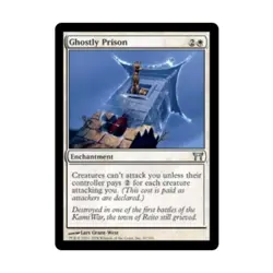 WOTC MtG Champions of Kamigawa Ghostly Prison (U) NM - Image 1