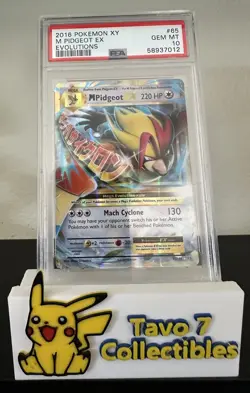 PSA 10 M Pidgeot Ex Evolutions #65 2016 Pokemon XY Evolutions 2016 - Image 1