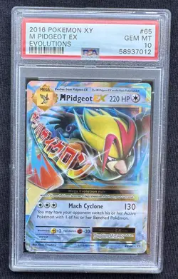 PSA 10 M Pidgeot Ex Evolutions #65 2016 Pokemon XY Evolutions 2016 - Image 3