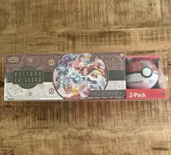 Pokemon TCG 2025 Holiday Calendar and Poke Ball 2 pack, 9 boosters, and others! - Image 1