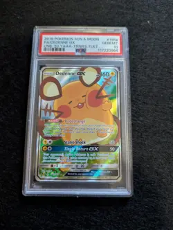 Dedenne 195a PSA 10 Gx Graded Pokemon Card - Image 1