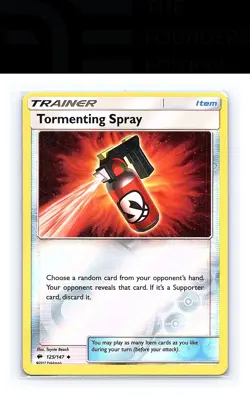 Tormenting Spray #125/147 SM - Burning Shadows Pokemon Rev Holo - Image 1