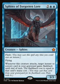 1x Sphinx of Forgotten Lore - Foundations - Near Mint, English - MTG! - Image 1