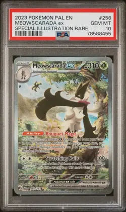 PSA 10 - Meowscarada EX 256/193 Paldea Evolved SIR Pokemon TCG - Image 1