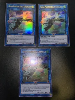 3x MECHA PHANTOM BEAST AURORADON ULTRA RARE DUOV-EN017 MINT/NM YUGIOH! Playset - Image 1