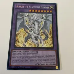 Albion The Sanctifire Dragon MP24-EN082 Prismatic Secret Rare 1st Edition Yugioh - Image 1