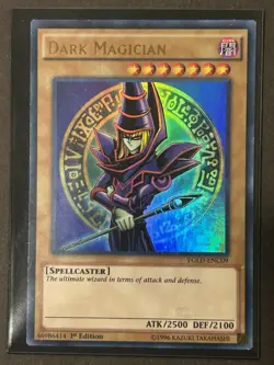 Dark Magician YGLD-ENC09 1st Edition Ultra Rare Konami TCG Yugioh Card NM - Image 1
