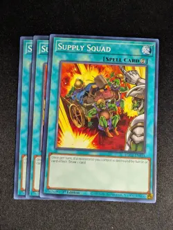 Yugioh - 3x Supply Squad EGS1-EN028 Unlimited Common NM - Image 1