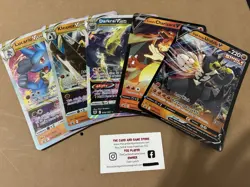 5 Pokemon Jumbo Promo Card Pokemon Ex V Darkrai Charizard Lucario Kleavor - Image 1