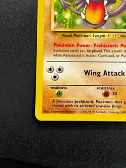 Aerodactyl 16/62 - Fossil Rare Vintage WOTC Pokemon TCG Card LP - Image 2