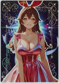 ❤AMBER - Goddess Story Anime Waifu Card - LOVELY ZHI LIAN - UR-024 GENSHIN - Image 1