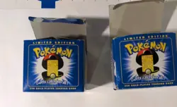 Pokemon Burger King 23k Gold Plated Poliwhirl Trading Card Sealed but open box - Image 4