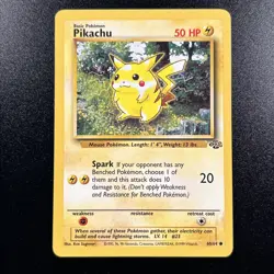 Pikachu 60/64 Jungle Regular Wizards WOTC Vintage Pokemon Card 1999 Near Mint NM - Image 1