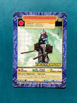 BO-125 Yasyamon Digimon Card Digi-Battle Series 3 2000 Bandai MP - Image 1