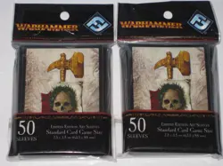 Fantasy Flight Games Warhammer Empire of Man Card Sleeves x2 packs of 50 - Image 1