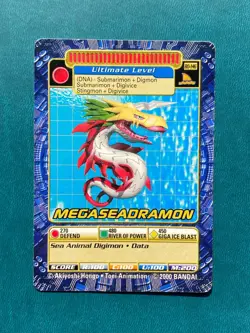 BO-146 MegaSeadramon Digimon Card Digi-Battle Series 3 2000 Bandai MP - Image 1