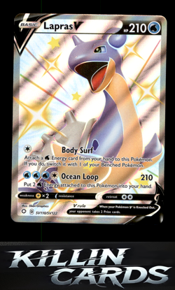Lapras V SV110/SV122 Pokemon Shiny Holo Rare Shining Fates: Shiny Vault Card NM - Image 1