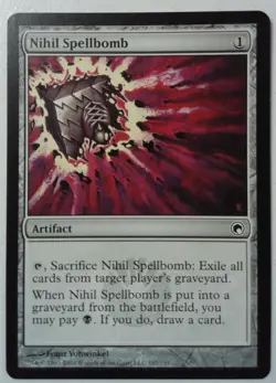 Nihil Spellbomb *Common* Magic MtG x1 Scars of Mirrodin SP - Image 1