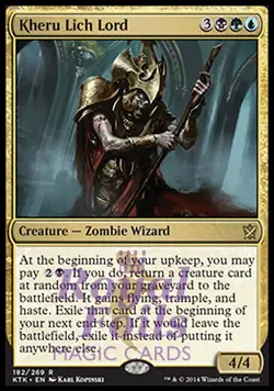 Kheru Lich Lord 2x FOIL MTG KTK Khans of Tarkir Rare MINT black green blue - Image 1