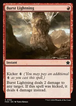 1x Burst Lightning - Foil - Foundations - Near Mint, English - MTG! - Image 1