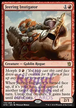 Jeering Instigator 2x FOIL KTK MTG Khans of Tarkir Rare MINT red - Image 1