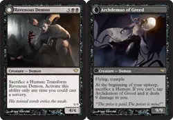 Ravenous Demon // Archdemon of Greed - Dark Ascension #71/158 MTG Magic The Gath - Image 1