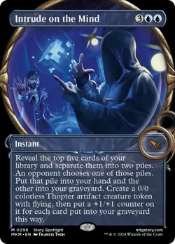 MTG Intrude on the Mind (Showcase) [Murders at Karlov Manor] Near Mint Magic - Image 1