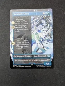 Summon: Shiva (Borderless) Final Fantasy MTG Magic the Gathering FFX 362 - Image 1