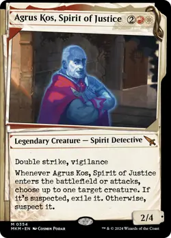 MTG Agrus Kos, Spirit of Justice (Showcase) [Murders at Karlov Manor] Near Mint - Image 1