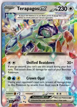 Terapagos ex 128/142 Pokemon TCG Sv07: Stellar Crown Holo - NM - Image 1