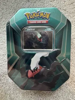 Sealed Pokemon TCG Triple Whammy Collector Tin Darkrai Booster Packs Foil Cards - Image 1