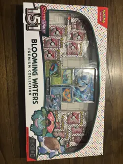 Pokemon TCG Scarlet & Violet 151 Blooming Waters Premium Collection Box (SEALED) - Image 1