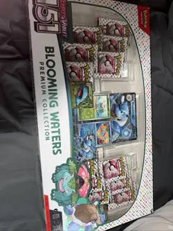 Pokemon TCG Scarlet & Violet 151 Blooming Waters Premium Collection Box (SEALED) - Image 1