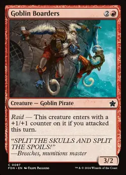 1x Goblin Boarders - Foil - Foundations - Near Mint, English - MTG! - Image 1