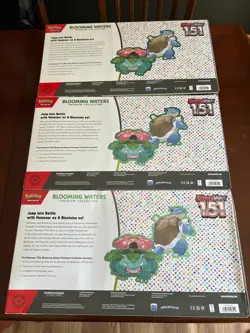 Pokemon 151 Blooming Waters Premium Collection Box Scarlet New Sealed Lot Of 3 - Image 2
