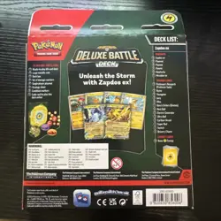 Pokemon TCG: Zapdos ex - Deluxe Battle Deck - Brand New Sealed - Image 2