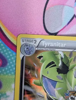Pokemon TYRANITAR Prerelease FATES COLLIDE Stamped XY130 Holo Promo - Image 2